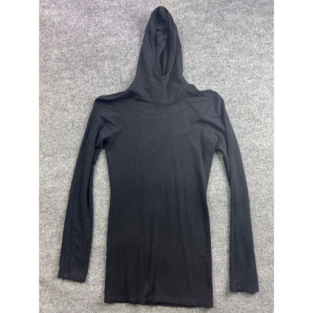 Angelrox Wing Hoodie Women S/M Black Bamboo Long Sleeveβ Layering Top
